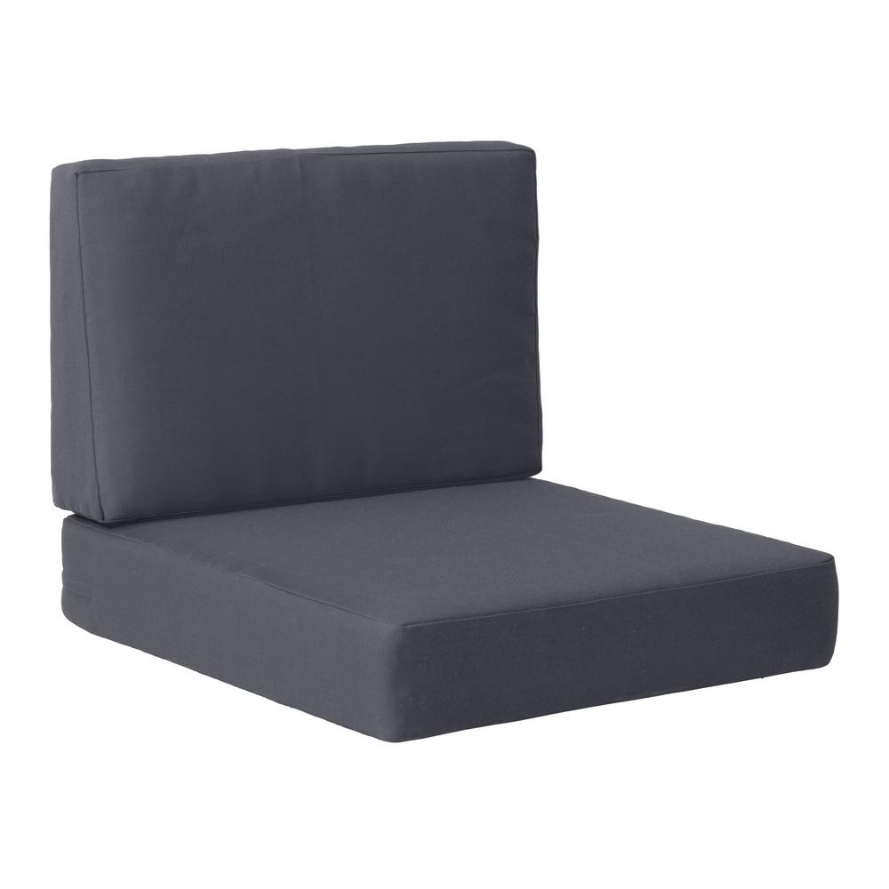 Zuo Cosmopolitan Dark Gray Outdoor Lounge Chair Cushion
