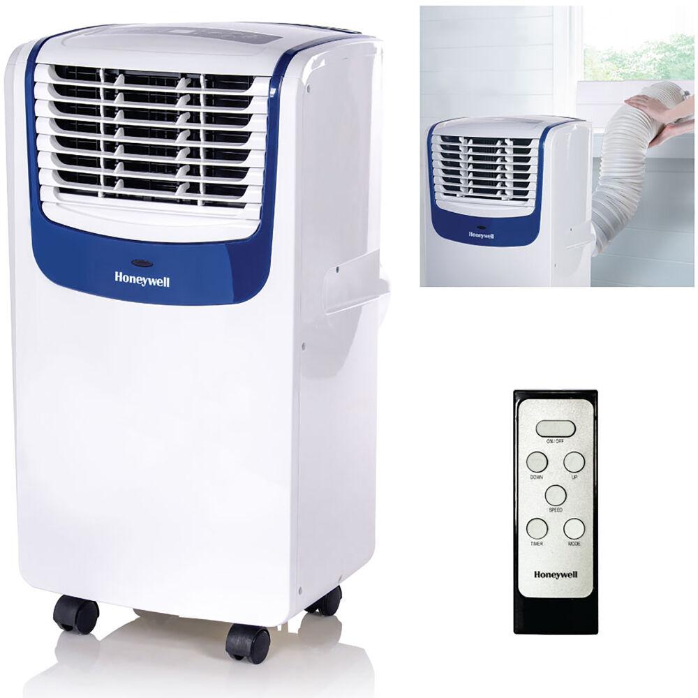 Honeywell 8,000 BTU Portable Air Conditioner with Dehumidifier in Blue and White MO08CESWB6
