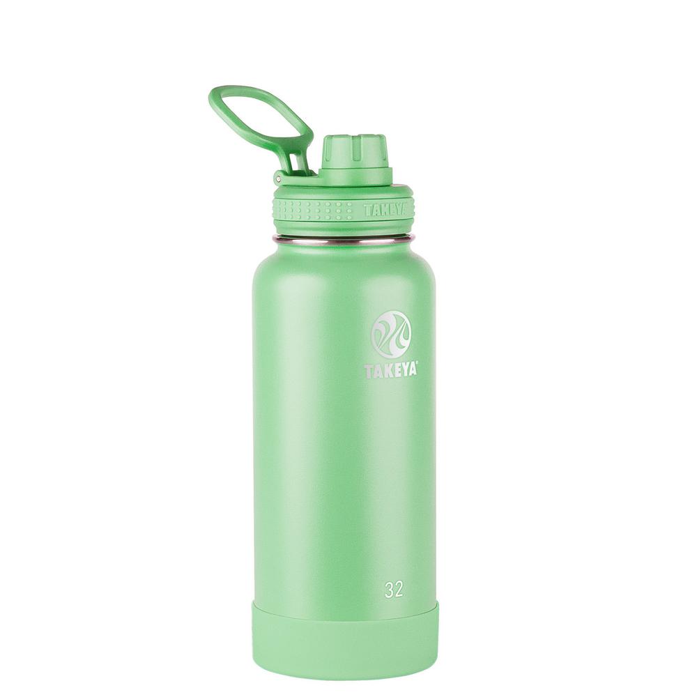 Takeya 32oz Actives Insulated Stainless Steel Spout Bottle Mint-51253 ...