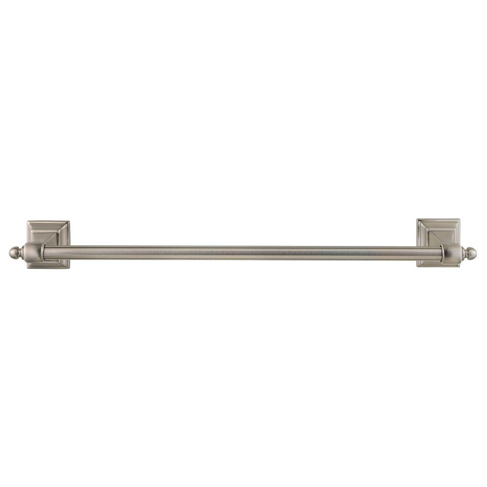 Baldwin Stonegate 24 In Towel Bar In Satin Nickel 3591 150 24 The Home Depot