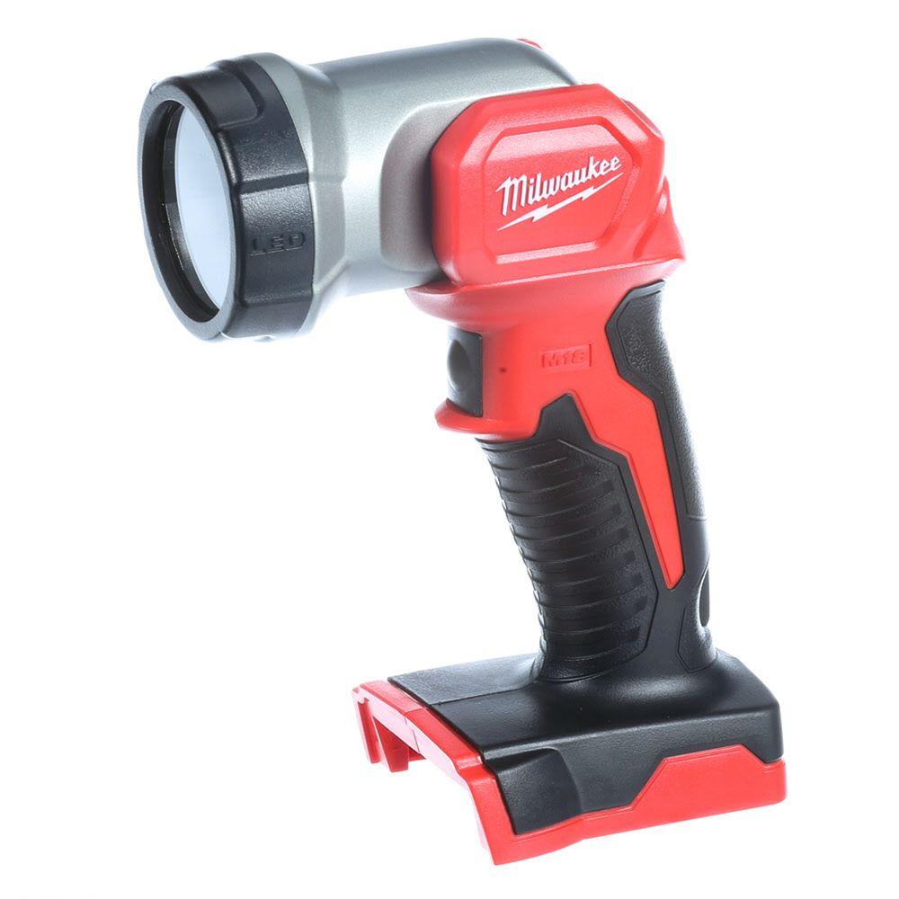 MILWAUKEE LED Cordless Work Light 18 Volt Rechargeable Lamp Torch Water ...