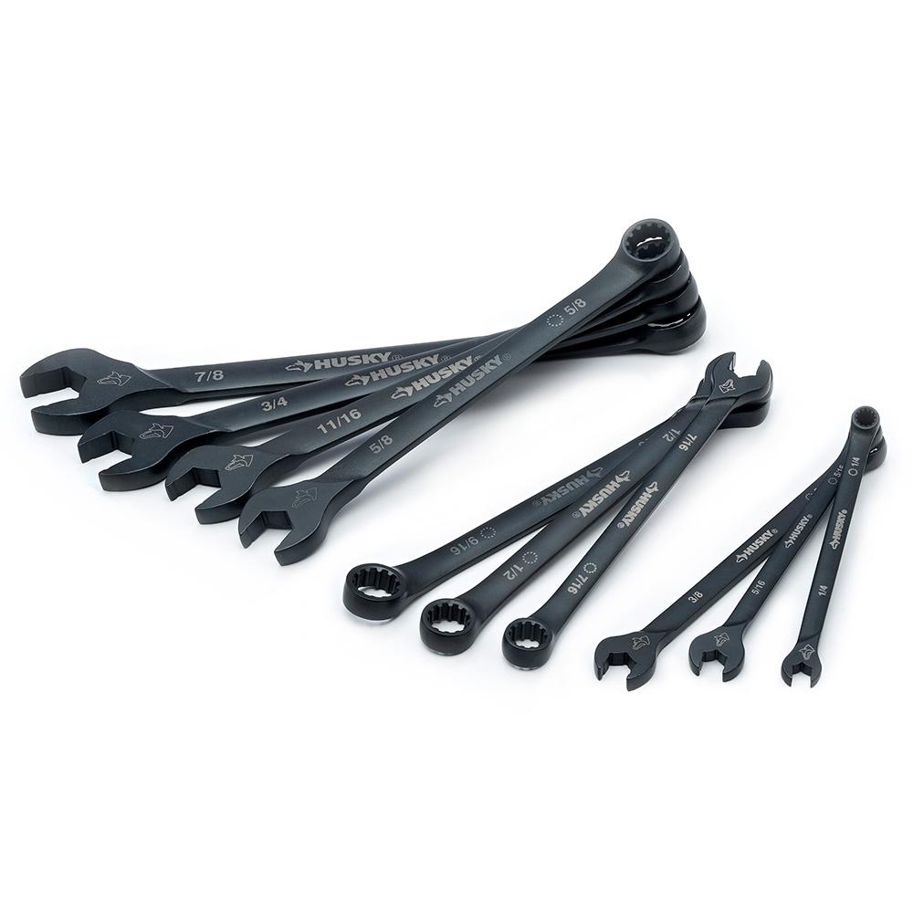 Husky SAE LongPattern Universal Combination Wrench Set (10Piece