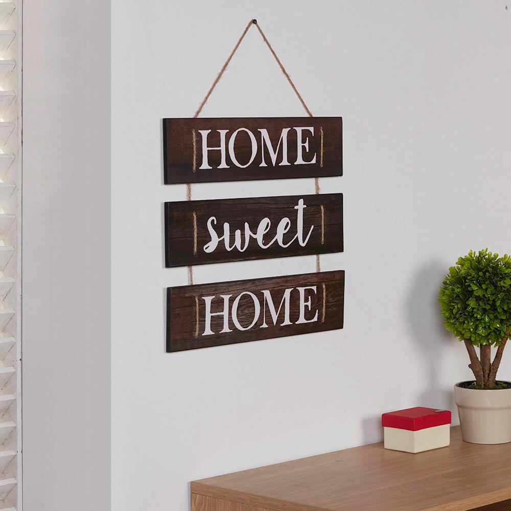 Danya B Inspirational Home Sweet Wooden Wall Hanging Sign With Danya B Inspirational Home Sweet Wooden Wall Hanging Sign With Rope Cu25714 The Depot
