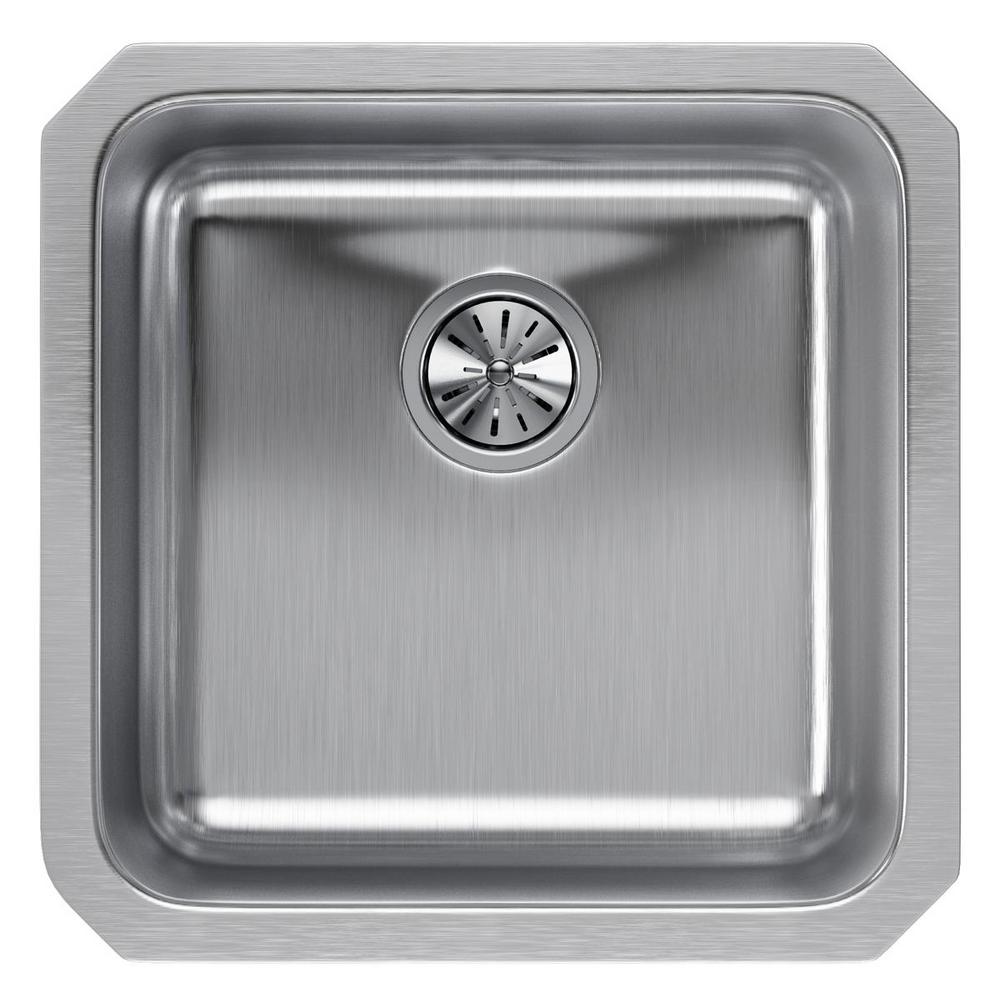 Elkay Ertone Undermount Stainless Steel 19 In Single Bowl Kitchen Sink With 8 Eluh1616 The Home Depot - Elkay 8 Piece Steel Kitchen Sink Mounting Clips Elkay Ertone Undermount Stainless Steel 19 In Single Bowl Kitchen Sink With 8 Eluh1616 The Home Depot - Elkay 8 Piece Steel Kitchen Sink Mounting Clips