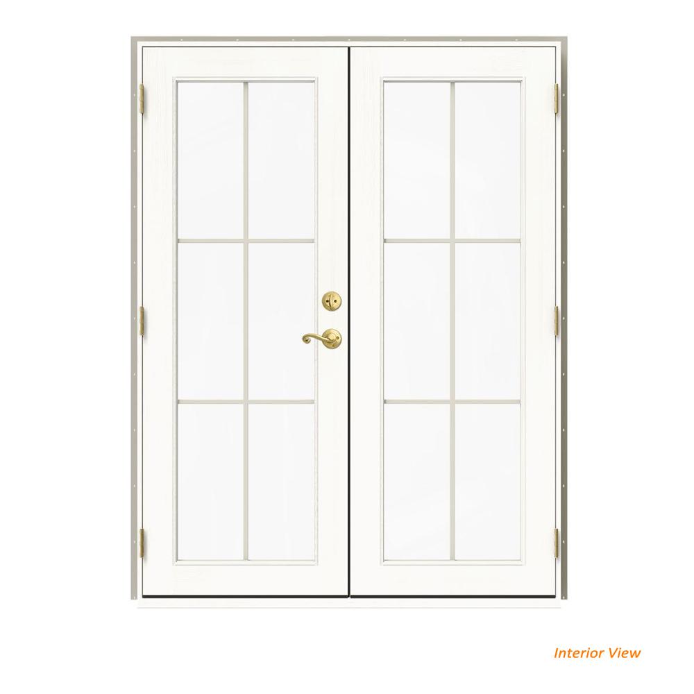 Jeld Wen 60 In X 80 In W 2500 Desert Sand Clad Wood Right Hand 6