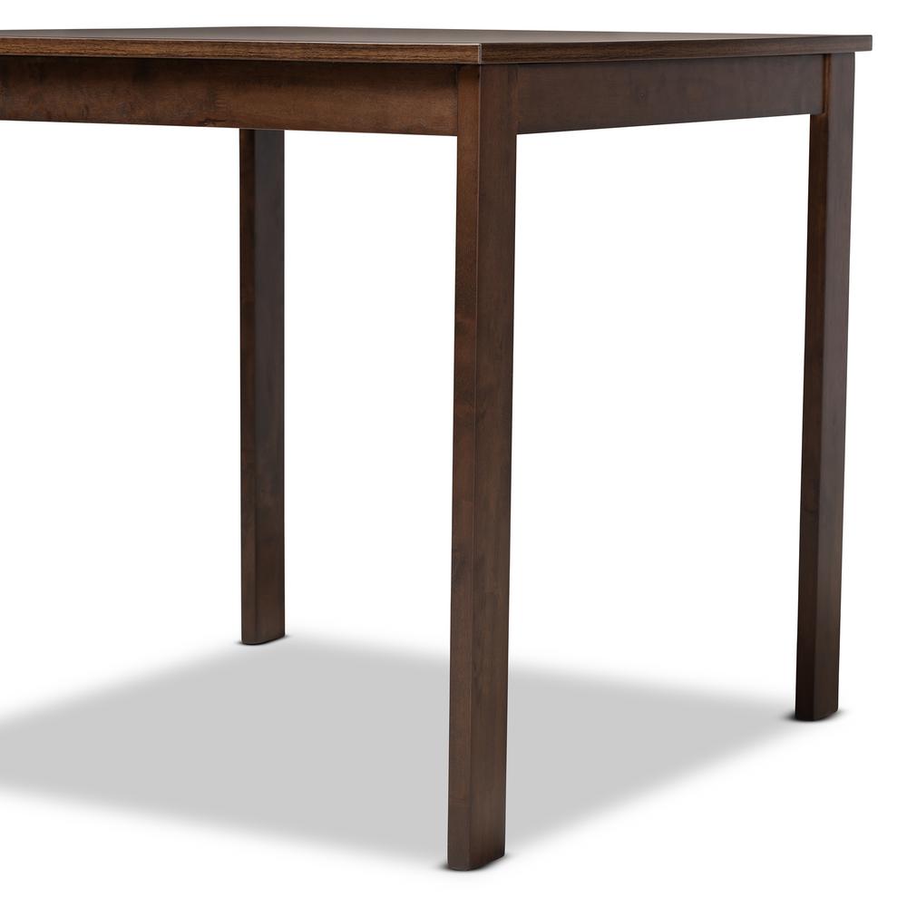 Baxton Studio Lovy 5 Piece Rectangular Dining Set Walnut Small Home Garden Furniture - Studio Small Garden Table Baxton Studio Lovy 5 Piece Rectangular Dining Set Walnut Small Home Garden Furniture - Studio Small Garden Table