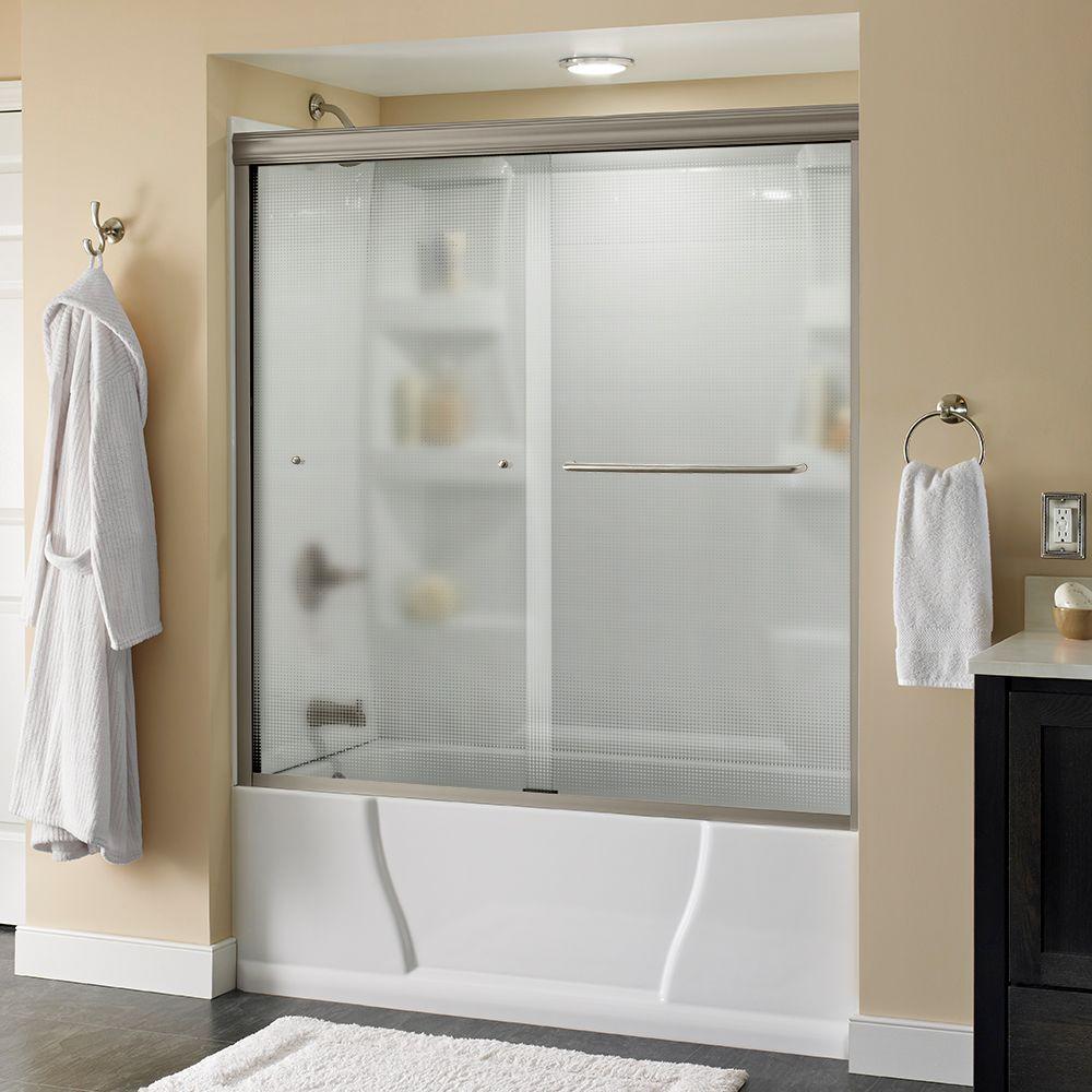 Delta Simplicity 60 In X 58 1 8 Semi Frameless Sliding Bathtub Delta Simplicity 60 In X 58 1 8 Semi Frameless