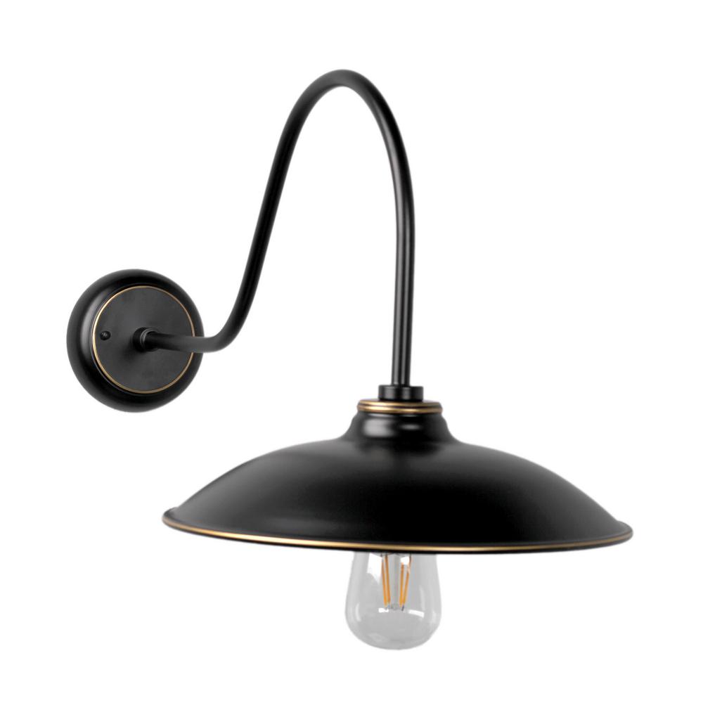 Waterproof Y Decor Outdoor Wall Mounted Lighting Riley 1 Light Imperial Black Outdoor Wall Mount Sconce