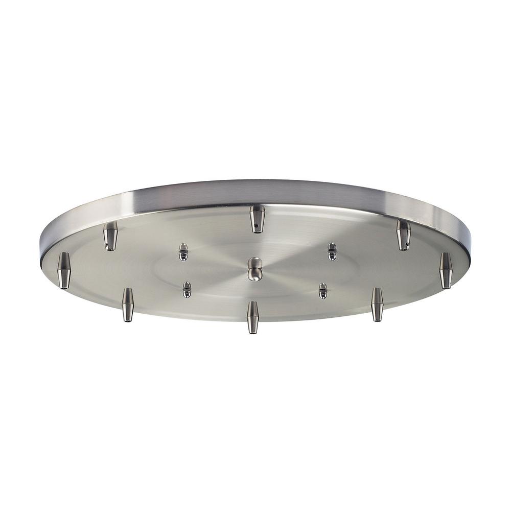 An Lighting Illuminare Accessories 18 In 8 Light Round Satin Nickel Ceiling Pan An Lighting Illuminare Accessories 18 In 8 Light Round Satin Nickel Ceiling Pan