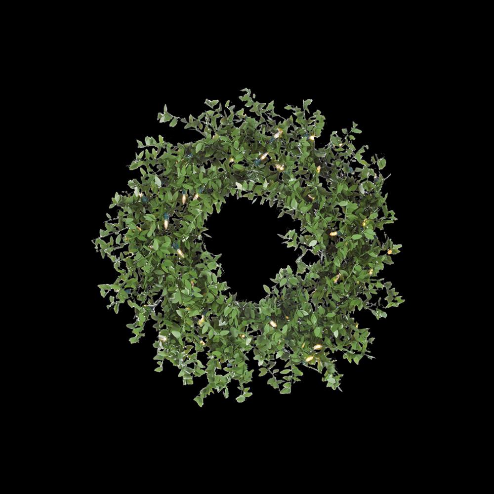 24 In Boxwood Wreath 447591 24WWBOE The Home Depot   Green Decorative Wreaths 447591 24wwboe 64 1000 