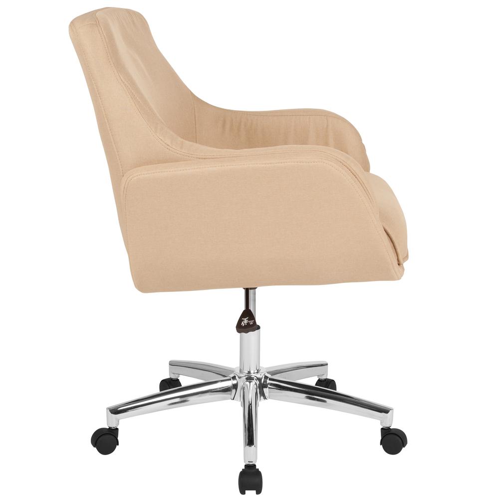 Carnegy Avenue Beige Fabric Office Desk Chair Cga Bt 232131 Be Hd