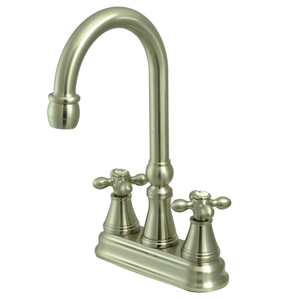 Kingston Brass Classic 2Handle Bar Faucet with Solid Handles in