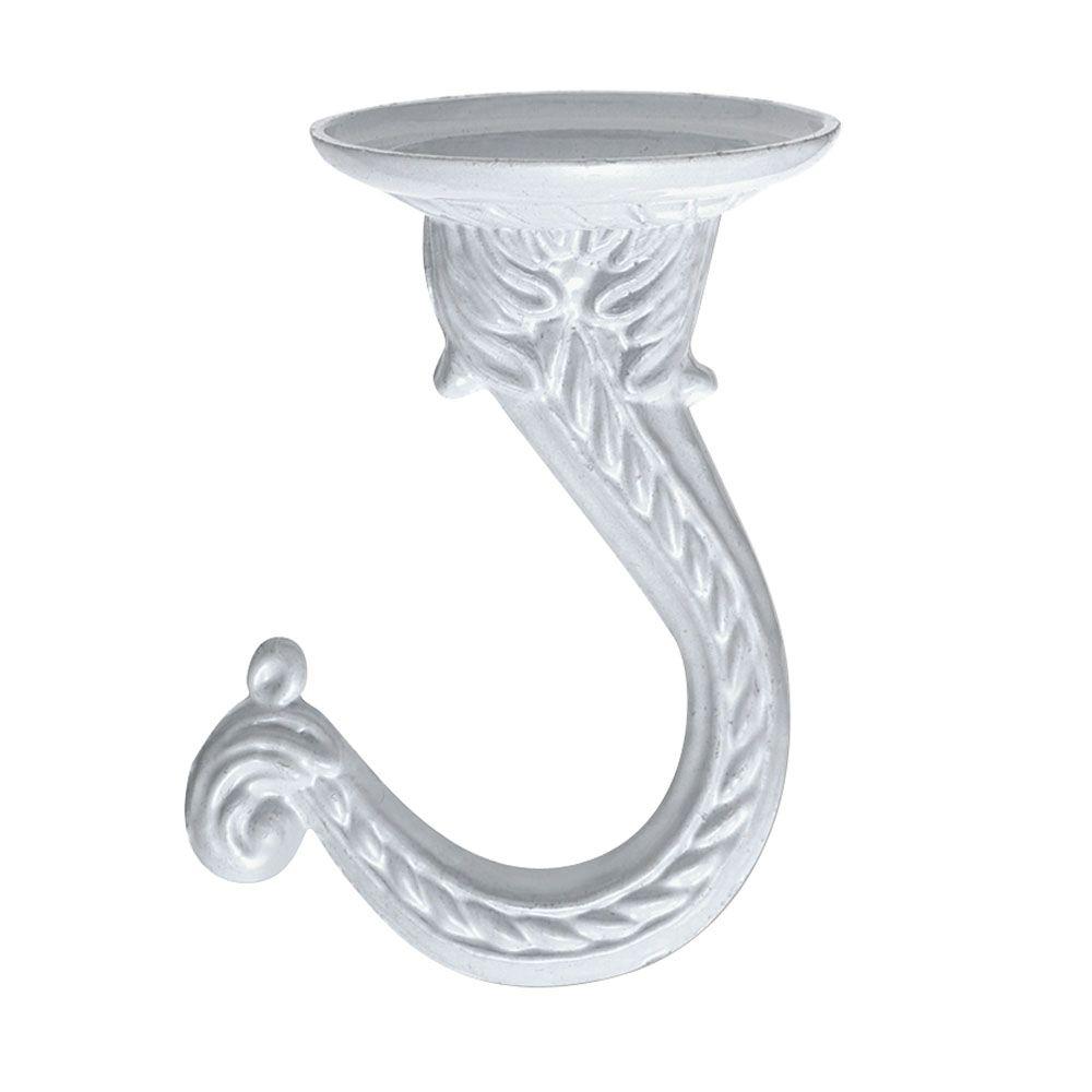 Ook 75 Lb White Enamel Steel Swag Hook 50330 The Home Depot White Enamel Steel Swag Hook