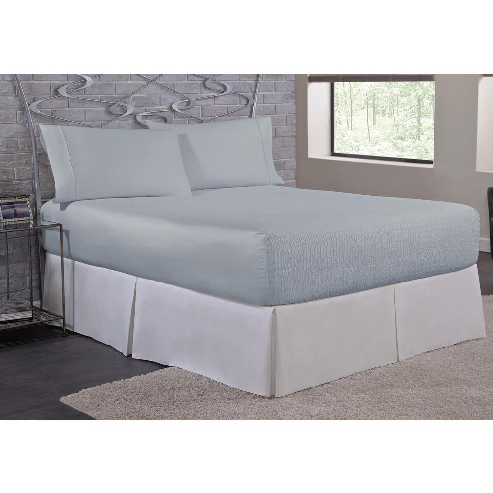 Microfiber Blue Twin Sheet Set 872415101289 The Home Depot
