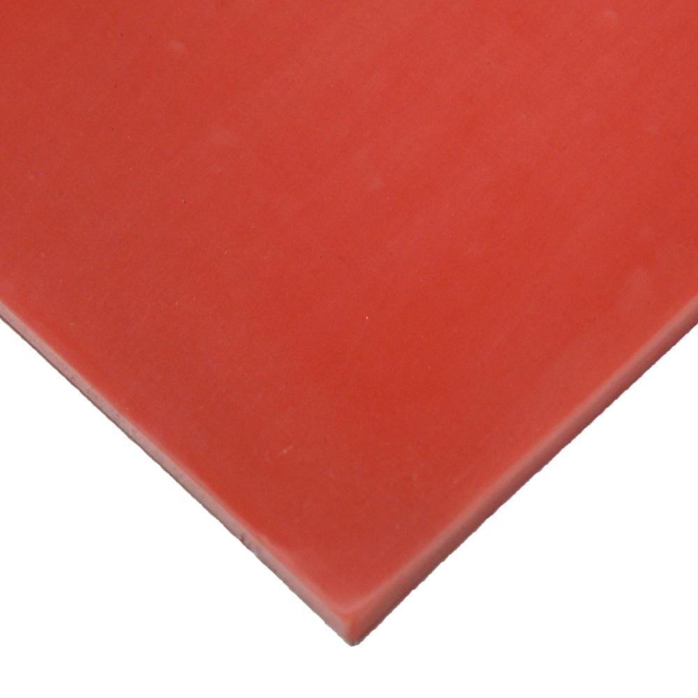 RubberCal Silicone 1/8 in. x 36 in. x 72 in. Red/Orange Commercial Grade 60A Rubber Sheet20