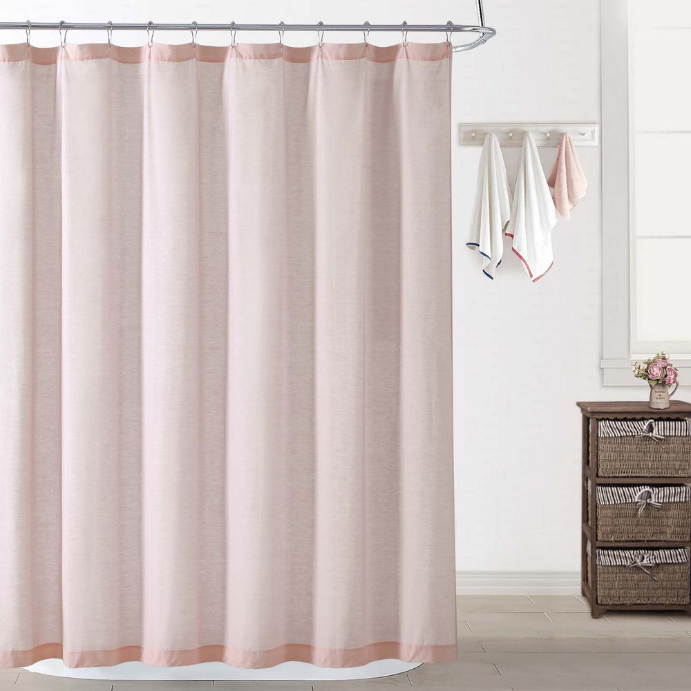 Oceanfront Resort Chambray Coast Blush Shower Curtain Oceanfront Resort Chambray Coast Blush Shower Curtain
