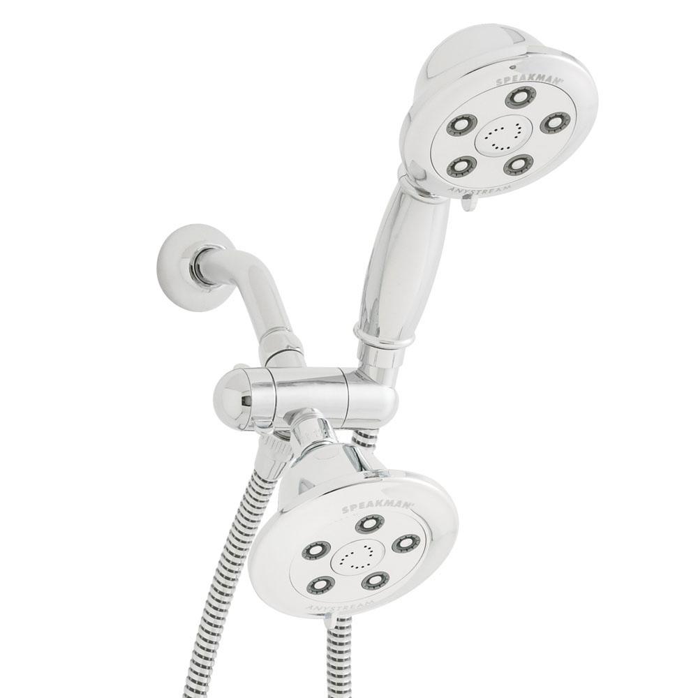 Speakman 3-Spray Alexandria Hand Shower and Shower Head Combo Kit in ...