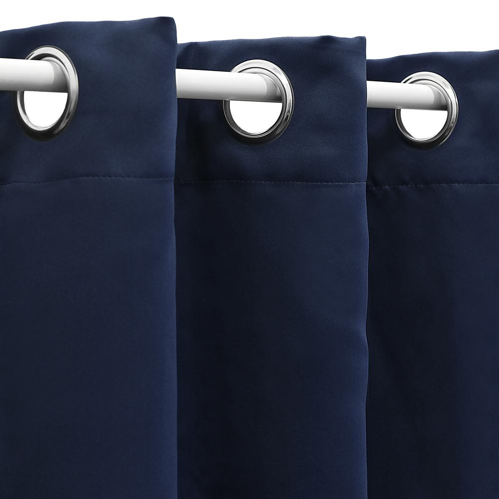 Furinno Collins Polyester Blackout Curtain In Dark Blue 42 In X