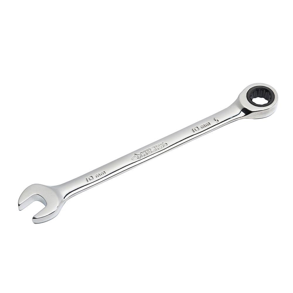 Husky 10 mm 12-Point Metric Ratcheting Combination Wrench-HRW10MM - The ...