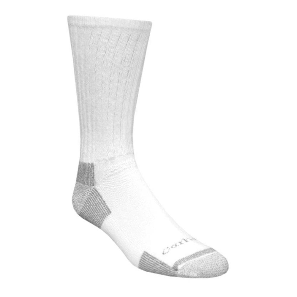Size Medium White Cotton Crew Socks 