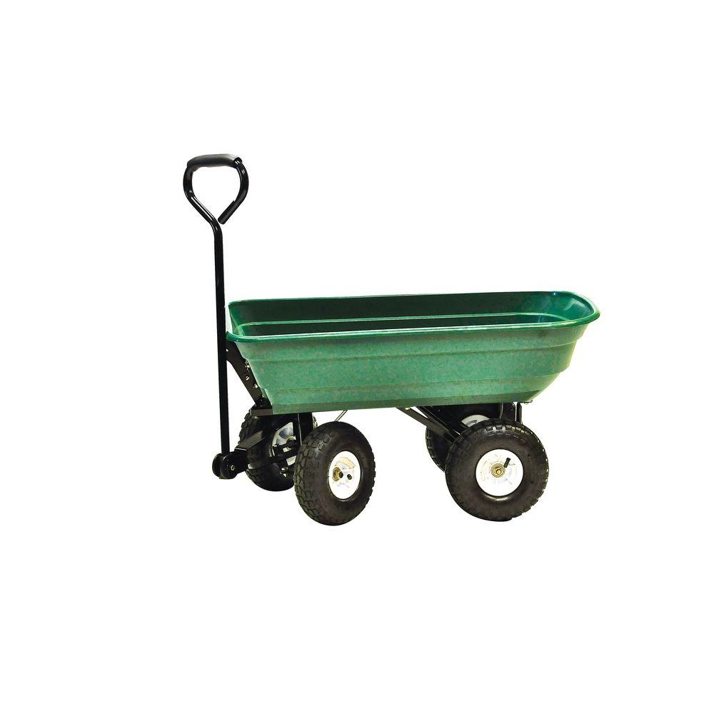 Precision 4 Cu. Ft. 600 Lb. Mighty Garden Yard Cart-lc2000 - The Home Depot