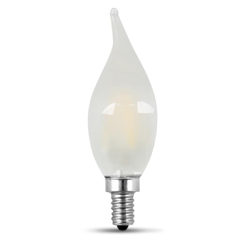 Feit Electric 60-Watt Equivalent (2700K) CA10 Candelabra Dimmable Filament LED... by Feit Electric