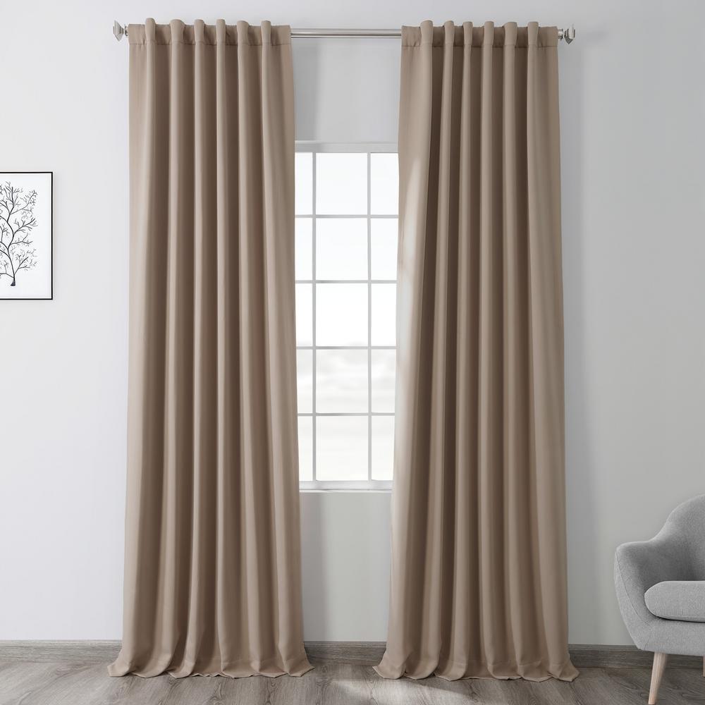 Reviews For Exclusive Fabrics Furnishings Banyan Brown Blackout Curtain 50 In W X 84 In L Boch 171316 84 The Home Depot