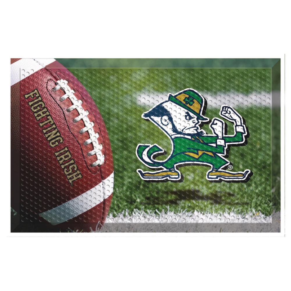 Notre Dame Football Heavy Duty Rubber Outdoor Scraprer Door Mat