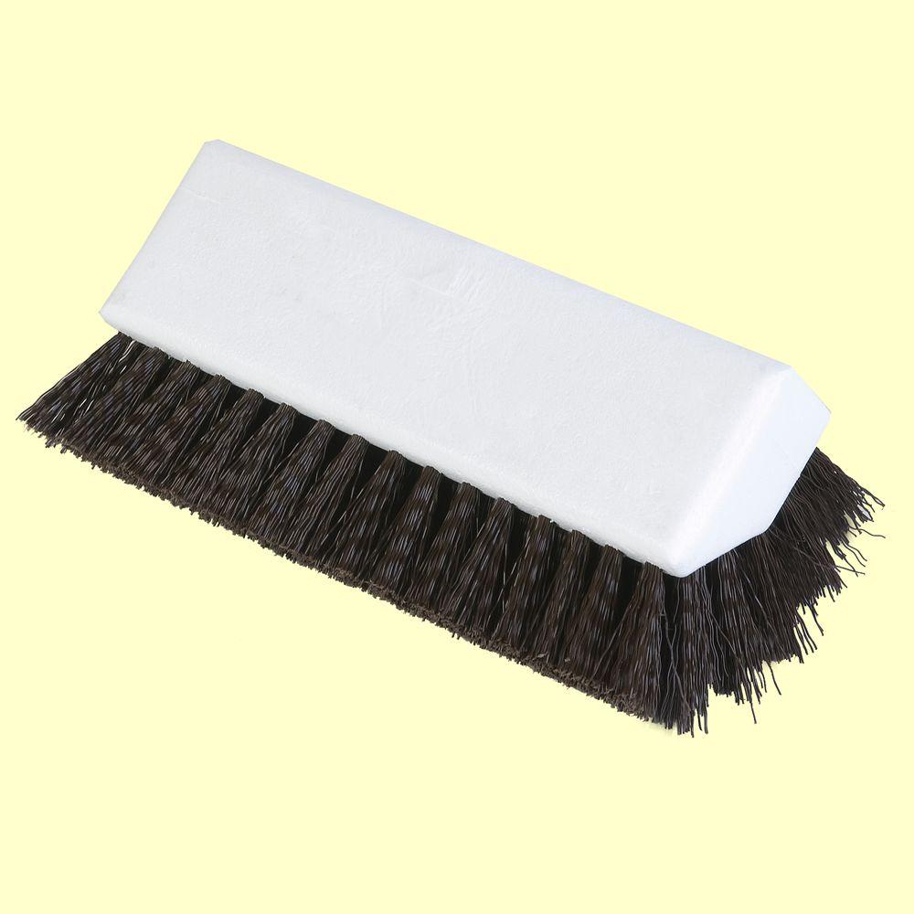 Carlisle 10 inch Floor Scrub Brush in White (Case of 12) by Carlisle