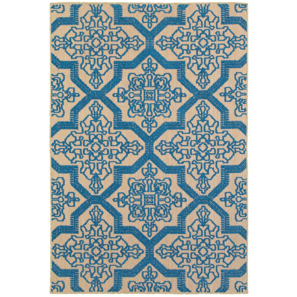 nuLOOM Marine Blue 8 ft. x 10 ft. Outdoor Area RugHJAIR14A8010 The