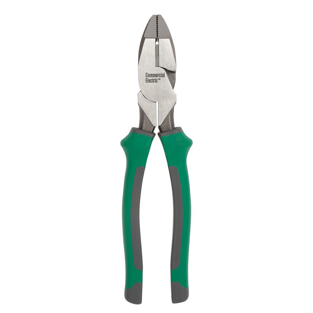 Commercial Electric 9 in. High Leverage Wire Cutting Pliers with Tape