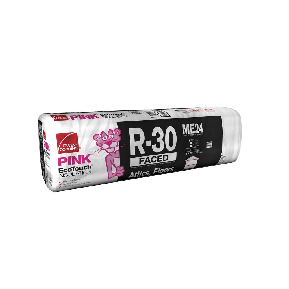 Owens Corning R 30 Ecotouch Pink Kraft Faced Fiberglass Insulation