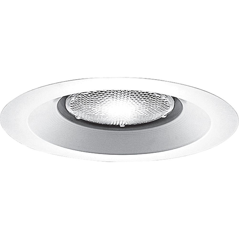 Progress Lighting 6 In White Open Trim For Shallow Recessed Housings Progress Lighting 6 In White Open Trim For Shallow Recessed Housings