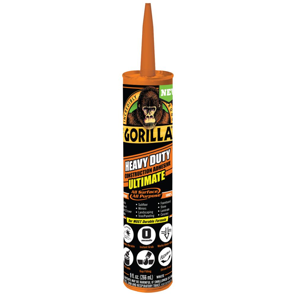 Gorilla 9 oz. Heavy Duty Construction Adhesive Ultimate8008002 The
