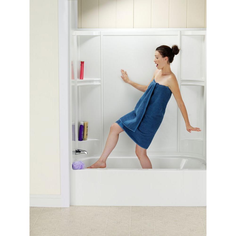 Shower Bathtub Floor Crack Leak Damage 16 in. x 40 in. Inlay Repair Kit