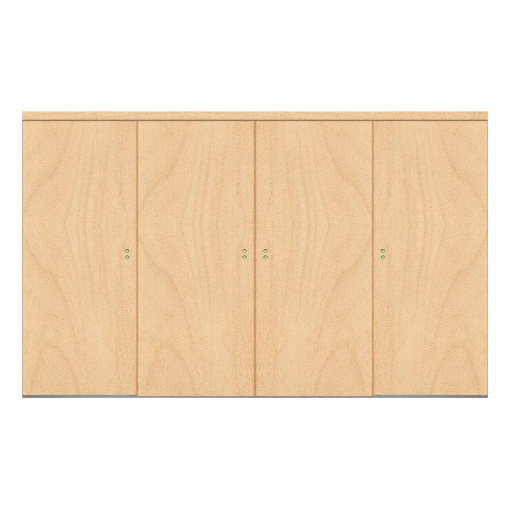 Impact Plus 144 in. x 80 in. Smooth Flush Stain Grade Maple Solid Core