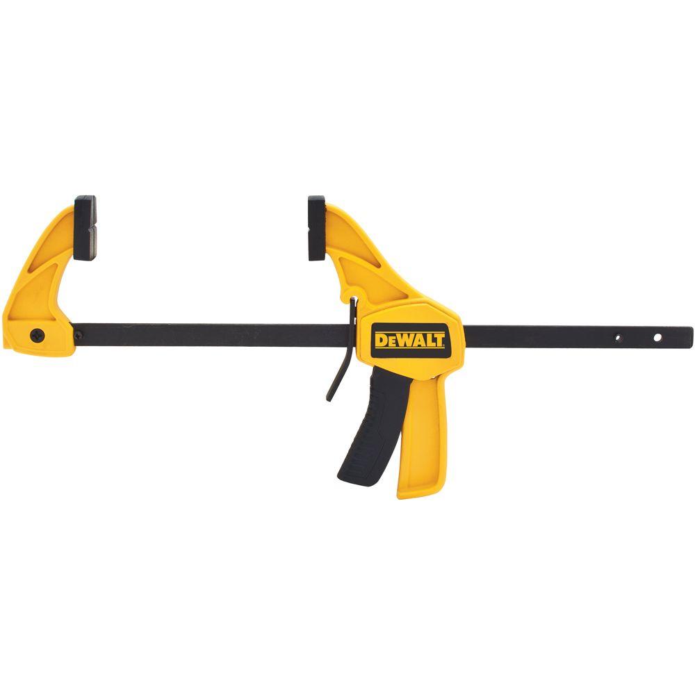 DEWALT Small Trigger Clamp 4.5 in. Removable Jaw Pads Hooks Brackets eBay