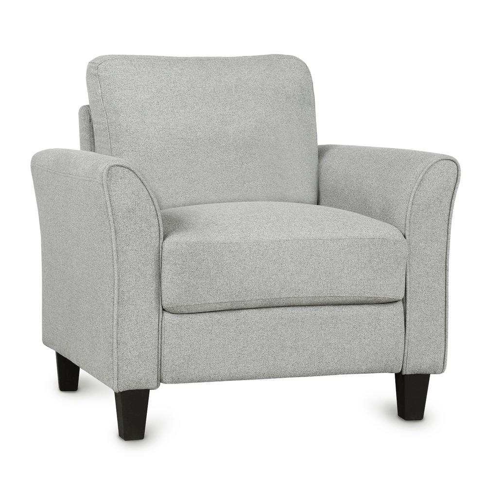 Boyel Living Light Gray Living Room Furniture Armrest Single Sofa Ly Wf191002aan The Home Depot