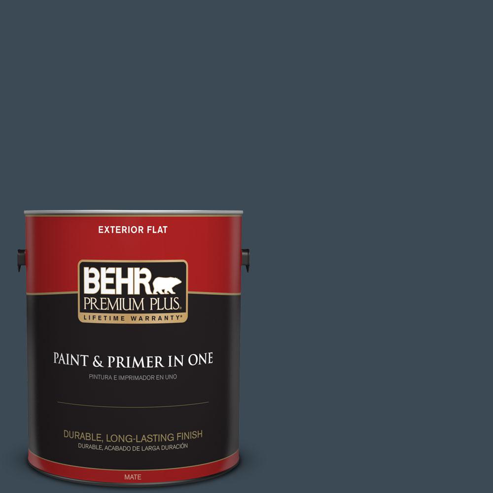 Behr Premium Plus 1 Gal Bxc 26 New Navy Blue Flat Exterior Paint Bxc 26 New Navy Blue Flat Exterior Paint