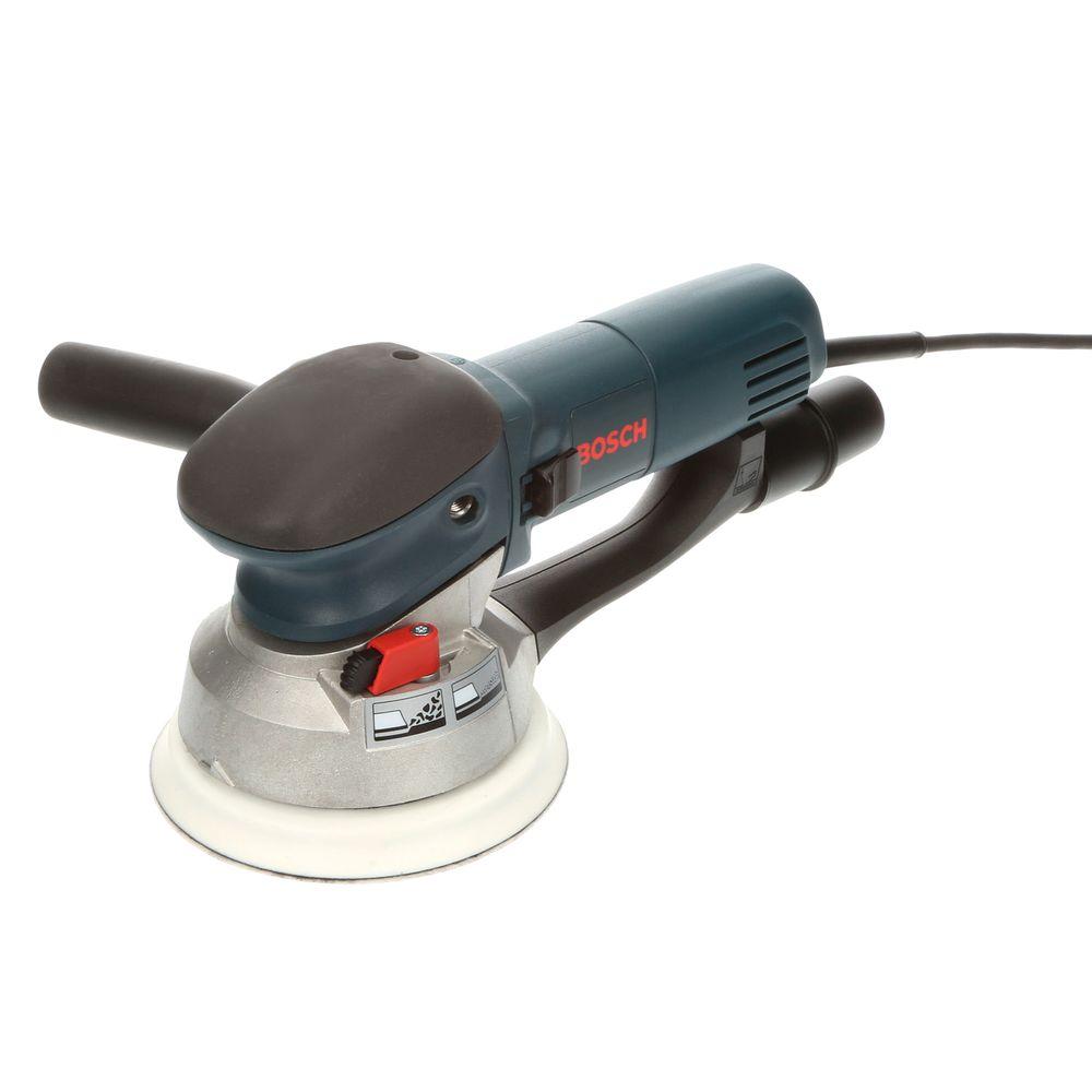 Variable Speed Dual-Mode Electronic Random Orbital Sander//Polisher with Hard and Soft Hook-/&-Loop Sander Backing Pads Bosch 6.5 Amp Corded 6 in