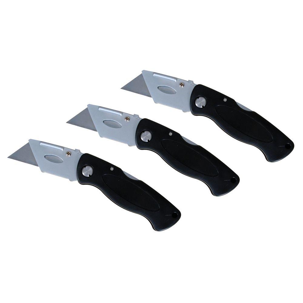 OLYMPIA Folding Utility Knife Set (3Piece)88626220 The Home Depot