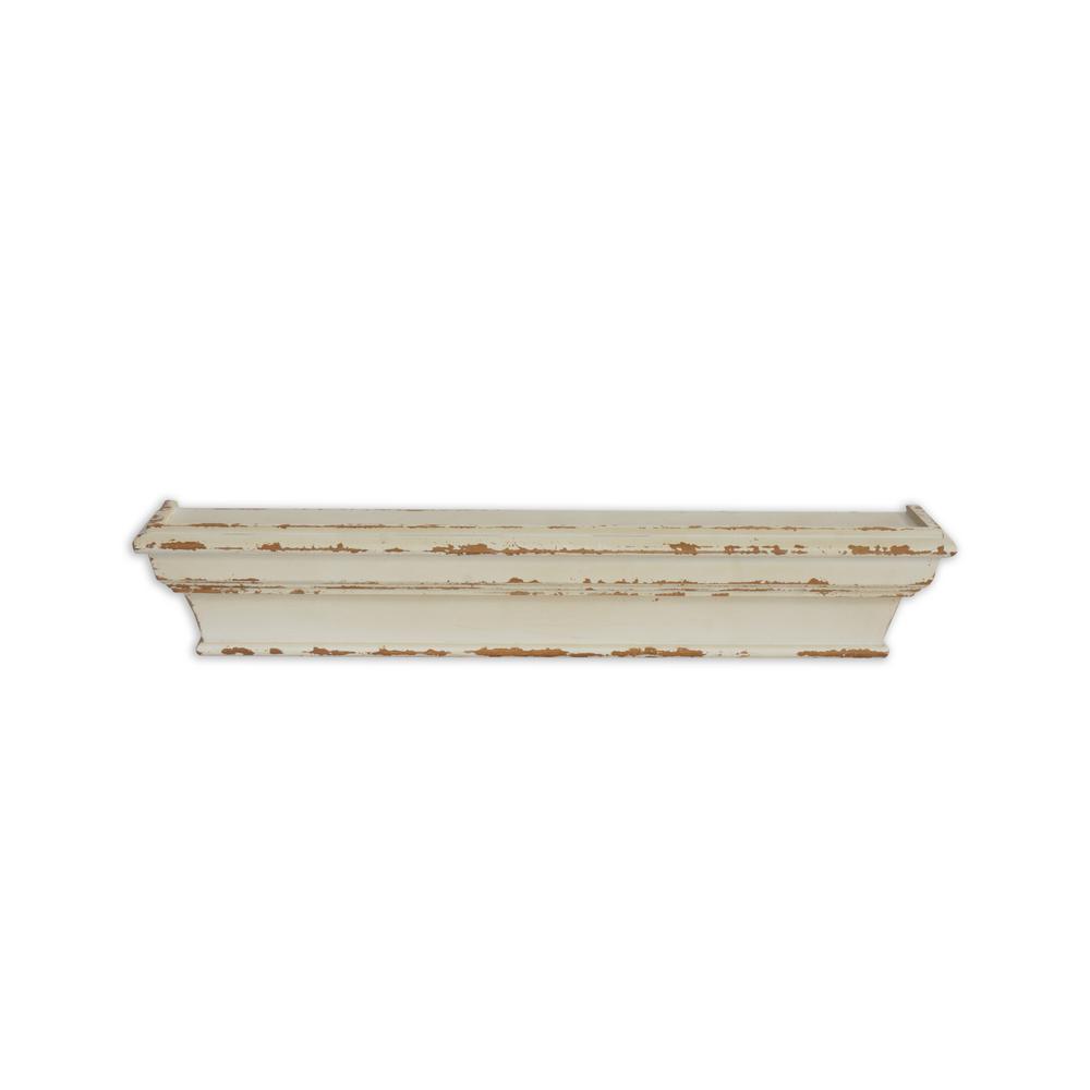 Cheyenne Distressed 24in Wood Wall Shelf U17623s The Home Depot