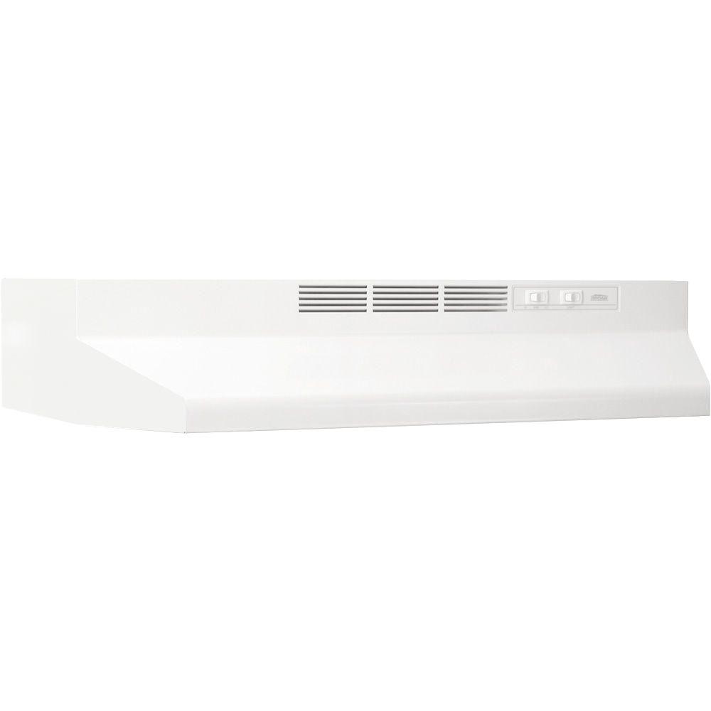 Broan 41000 Series 36 in. NonVented Range Hood in White413601 The
