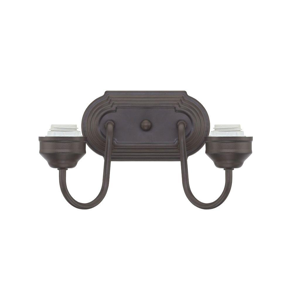 Westinghouse 2 Light Oil Rubbed Bronze Wall Fixture 6300300 The Westinghouse 2 Light Oil Rubbed Bronze Wall Fixture