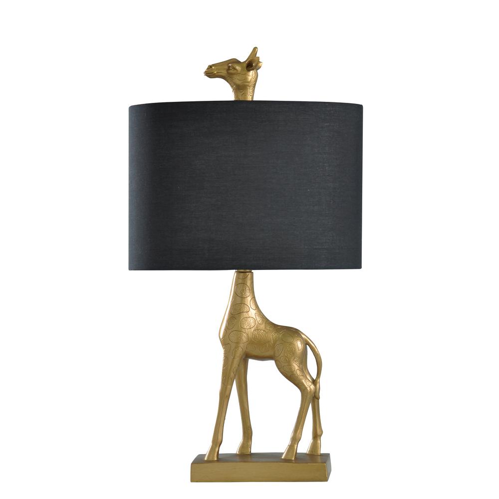 navy and gold table lamp