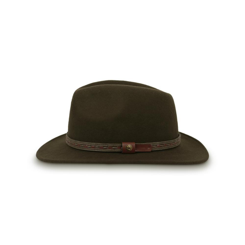 olive felt hat