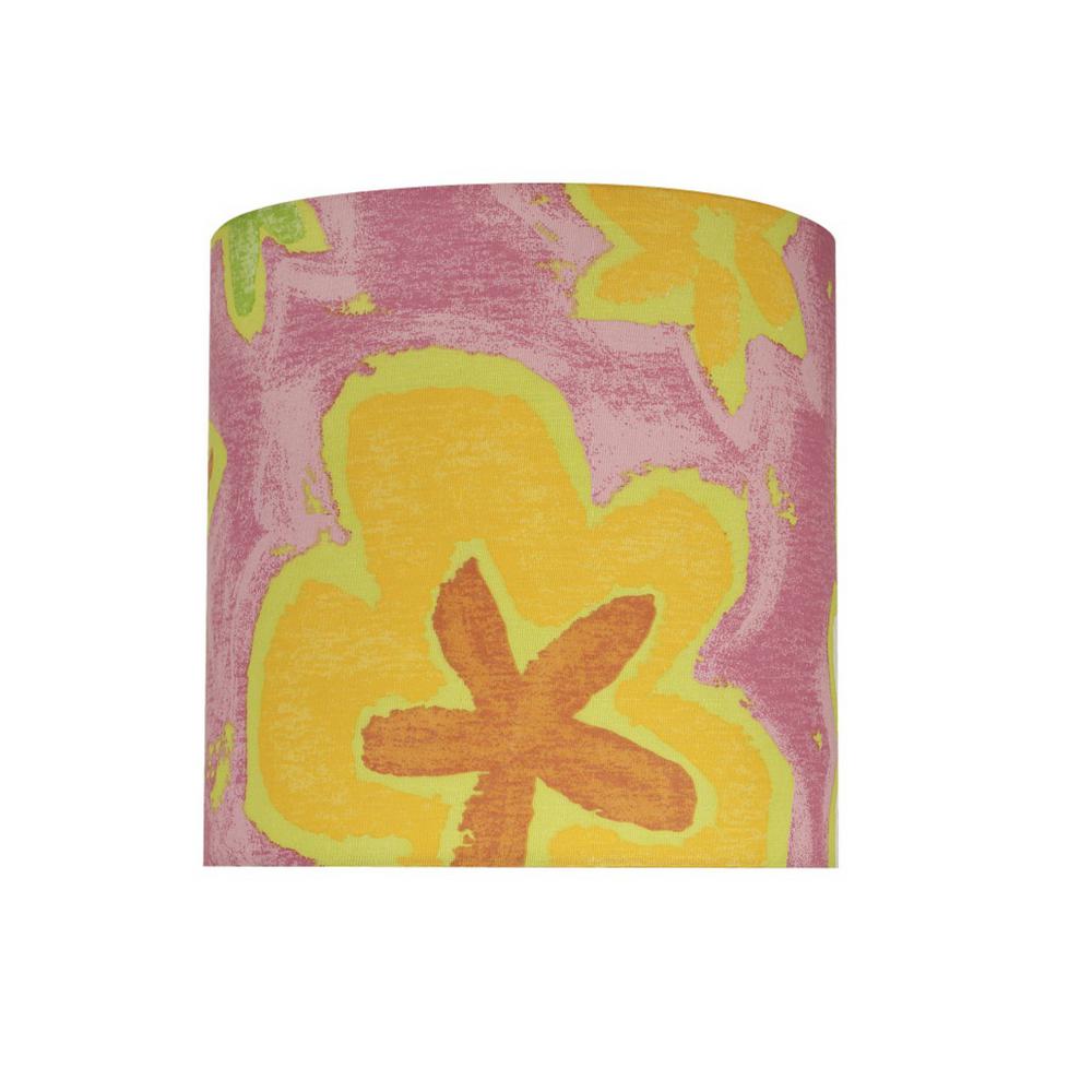 Aspen Creative Corporation 8 in. x 8 in. Pink and Flowers ...