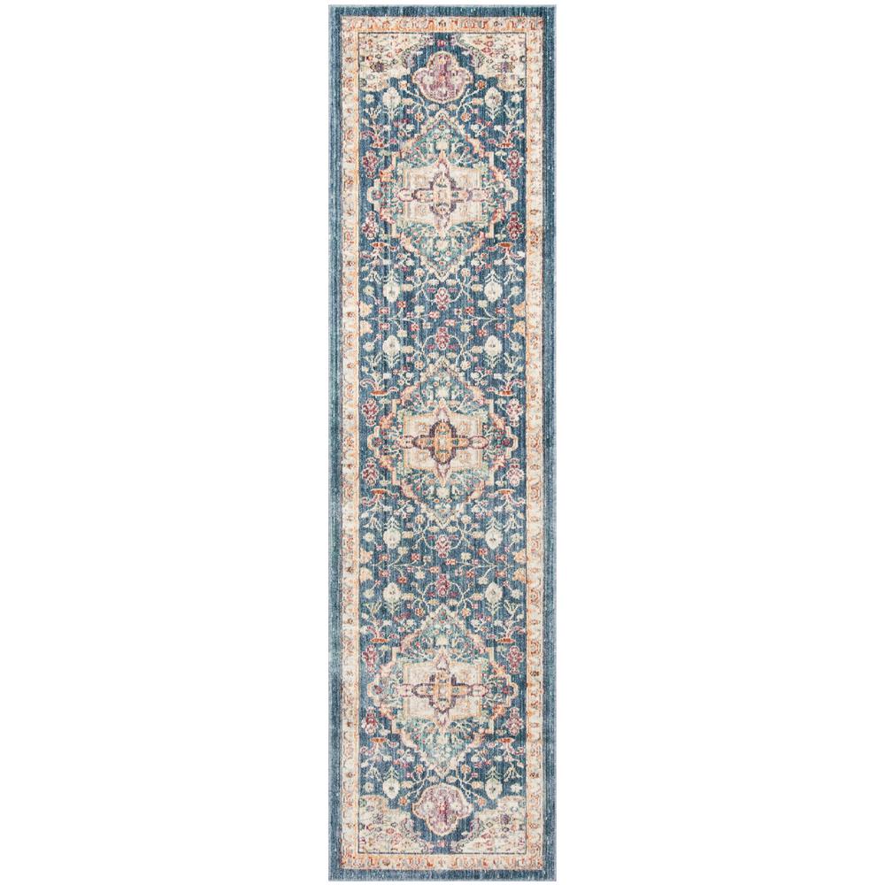 Safavieh Illusion Blue Purple 2 Ft 3 In X 8 Runner Rug