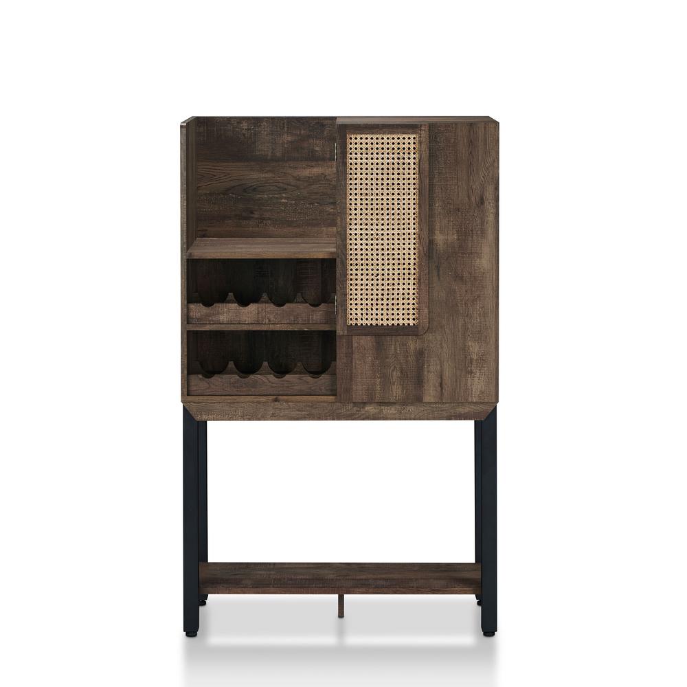 Furniture Of America Mangoro 8 Bottle Reclaimed Oak Wine Furniture Of America Mangoro 8 Bottle Reclaimed Oak Wine