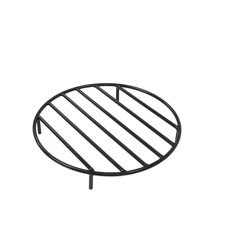 Sunnydaze Decor 19 In Round Black Steel Fire Pit Firewood Grate Nb Sunnydaze Decor 19 In Round Black Steel Fire Pit Firewood Grate